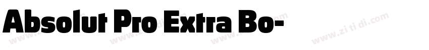 Absolut Pro Extra Bo字体转换 Absolut Pro Extra Bo字体转换